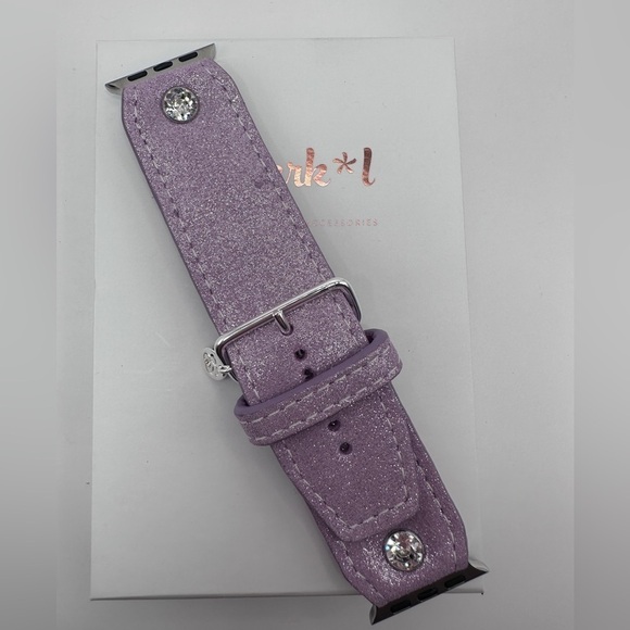 Apple Watch Sivella Band in Luxe Purple Akoya Pearl with Tulip lining Sparklband - Picture 3 of 7